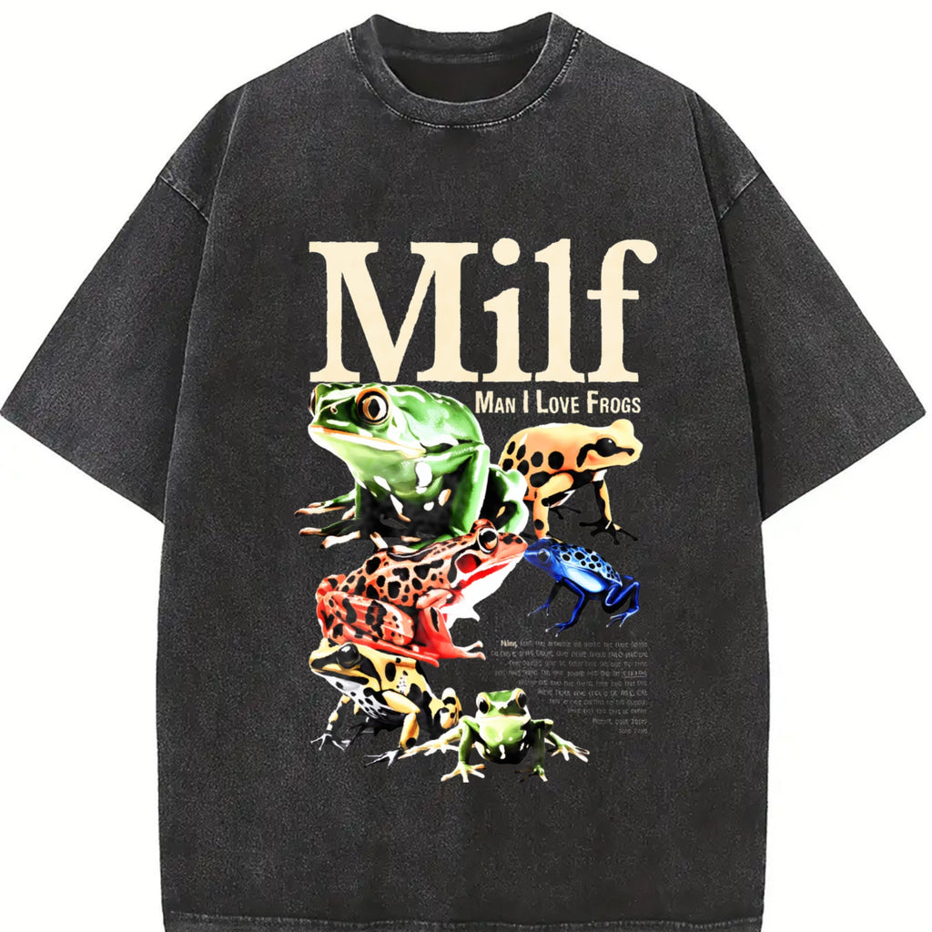 Man I Love Frogs Vintage Washed T-Shirt product image 2