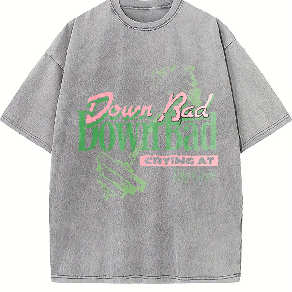 Bad Crying At The Gym Vintage Washed T-Shirt product image 5