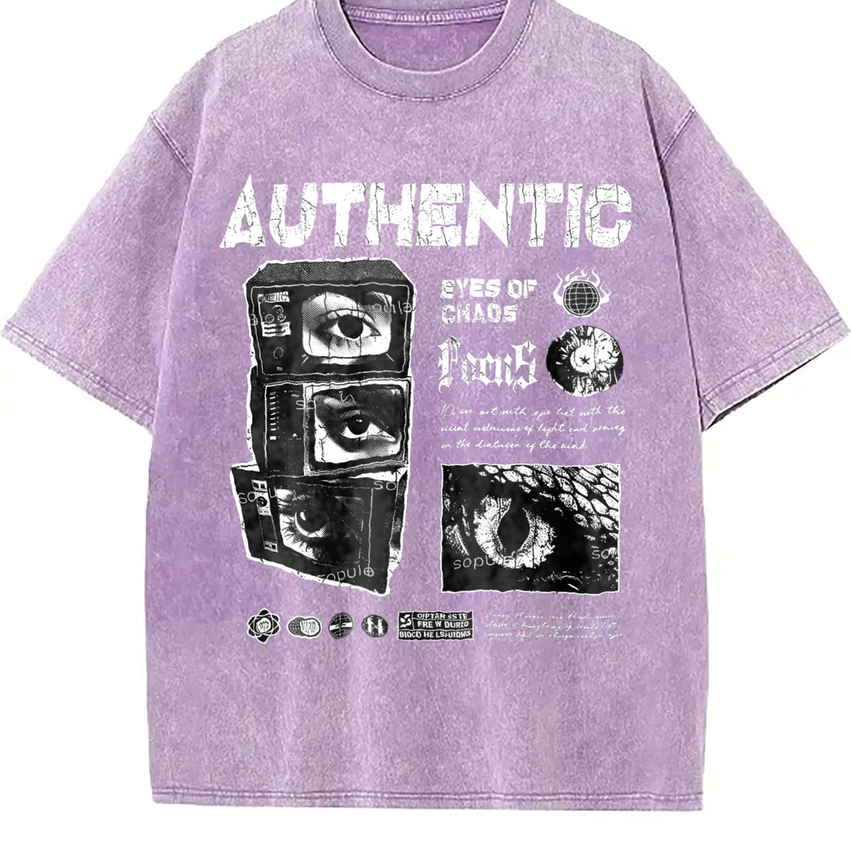 Authentic Eyes Of Chaos Vintage Washed T-Shirt product image 6