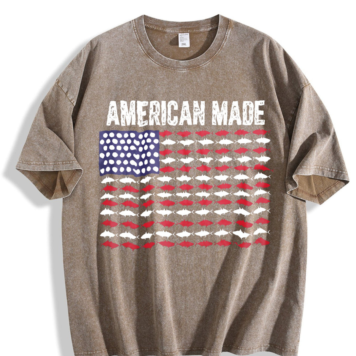 Patriotic Tank Vintage Washed T-Shirt product image 3