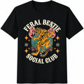 Feral Bestie Social Club Cotton T-Shirt product image 1
