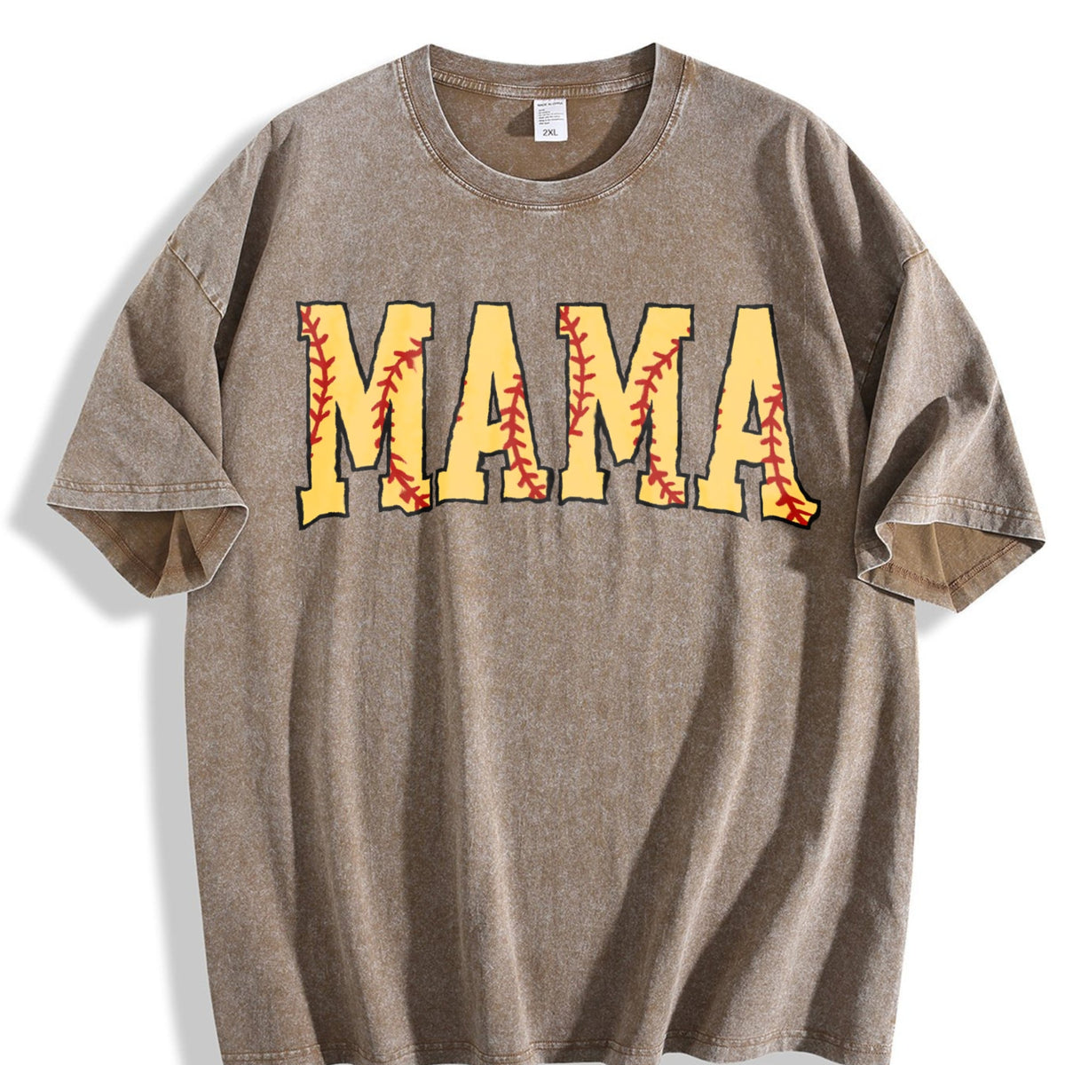 Cute Softball Mama Vintage Washed T-Shirt product image 3