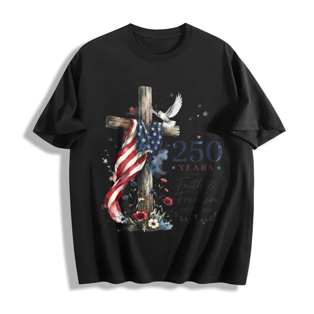 250th Anniversary Faith Freedom Cotton T-Shirt product image 1