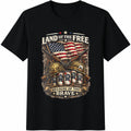 Land Of The Free Because Of Brave Cotton T-Shirt product image 1