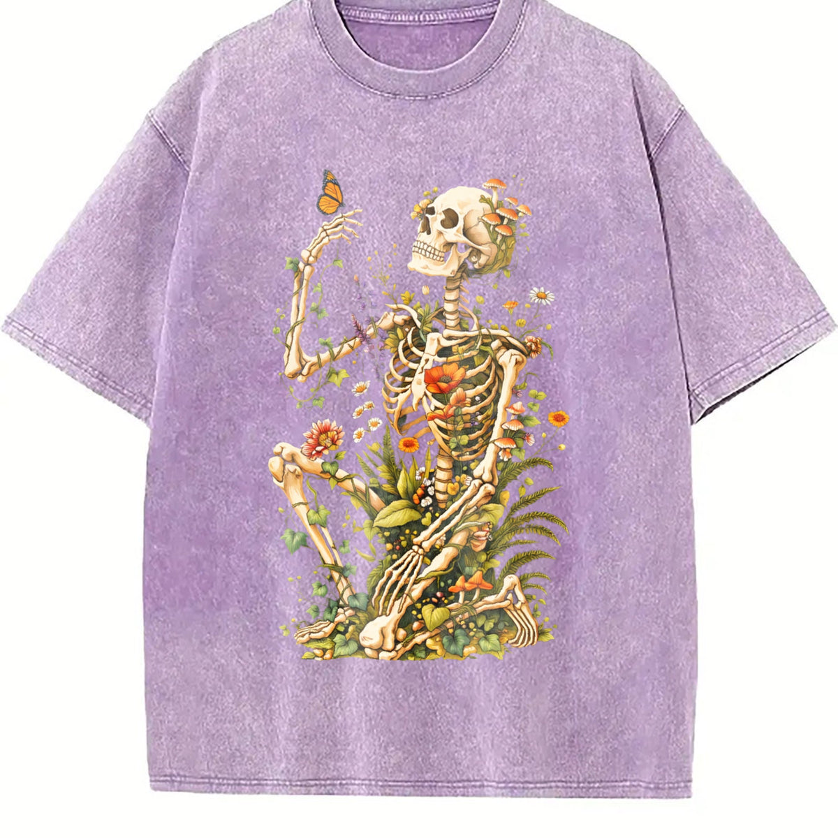 Botanical Skeleton Vintage Washed T-Shirt product image 6