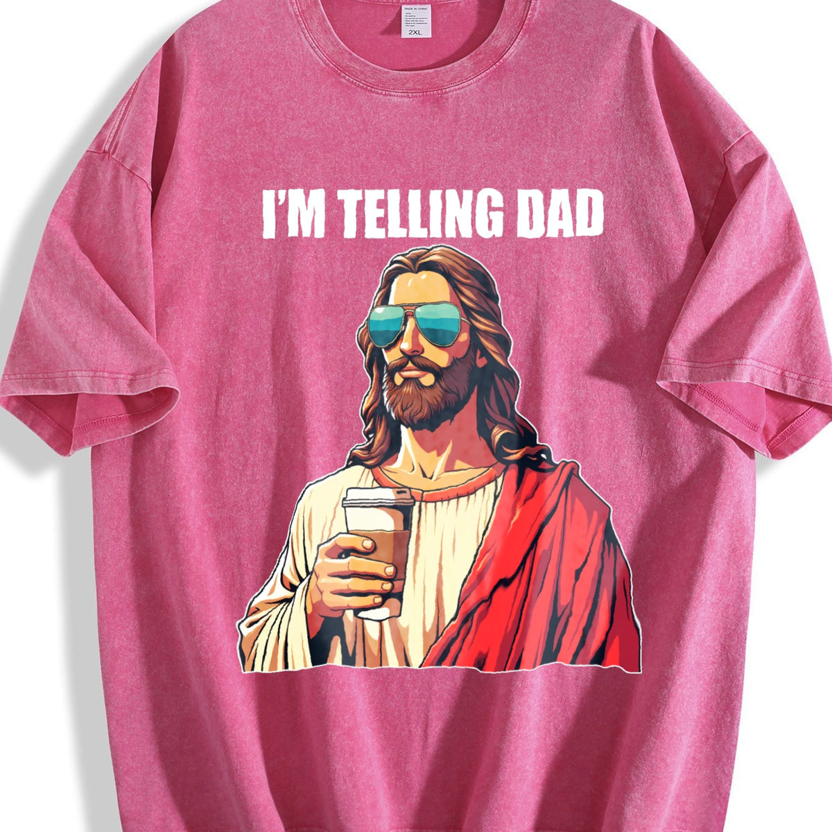 American Spirit I'm Telling Dad Jesus Lovers Vintage Washed product image 7