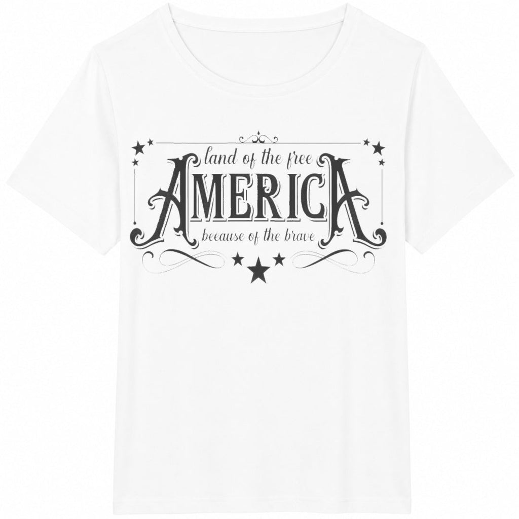 America Land Of Free Cotton T-Shirt product image 2