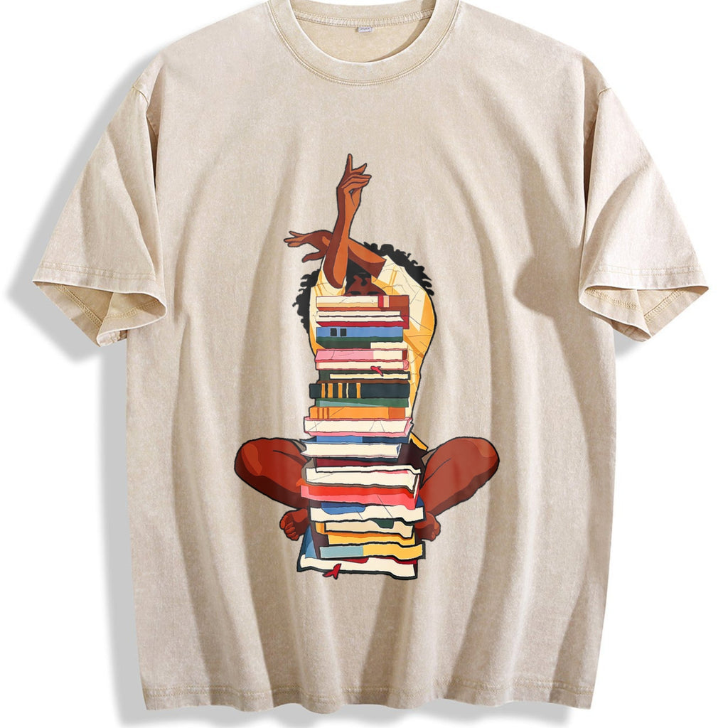 100 Black Woman And Books Stack Afro Girl Book Lover product image 1
