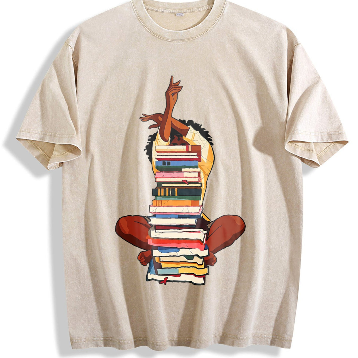 100 Black Woman And Books Stack Afro Girl Book Lover product image 1