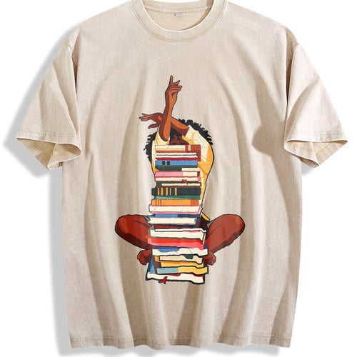 100 Black Woman And Books Stack Afro Girl Book Lover product image 1