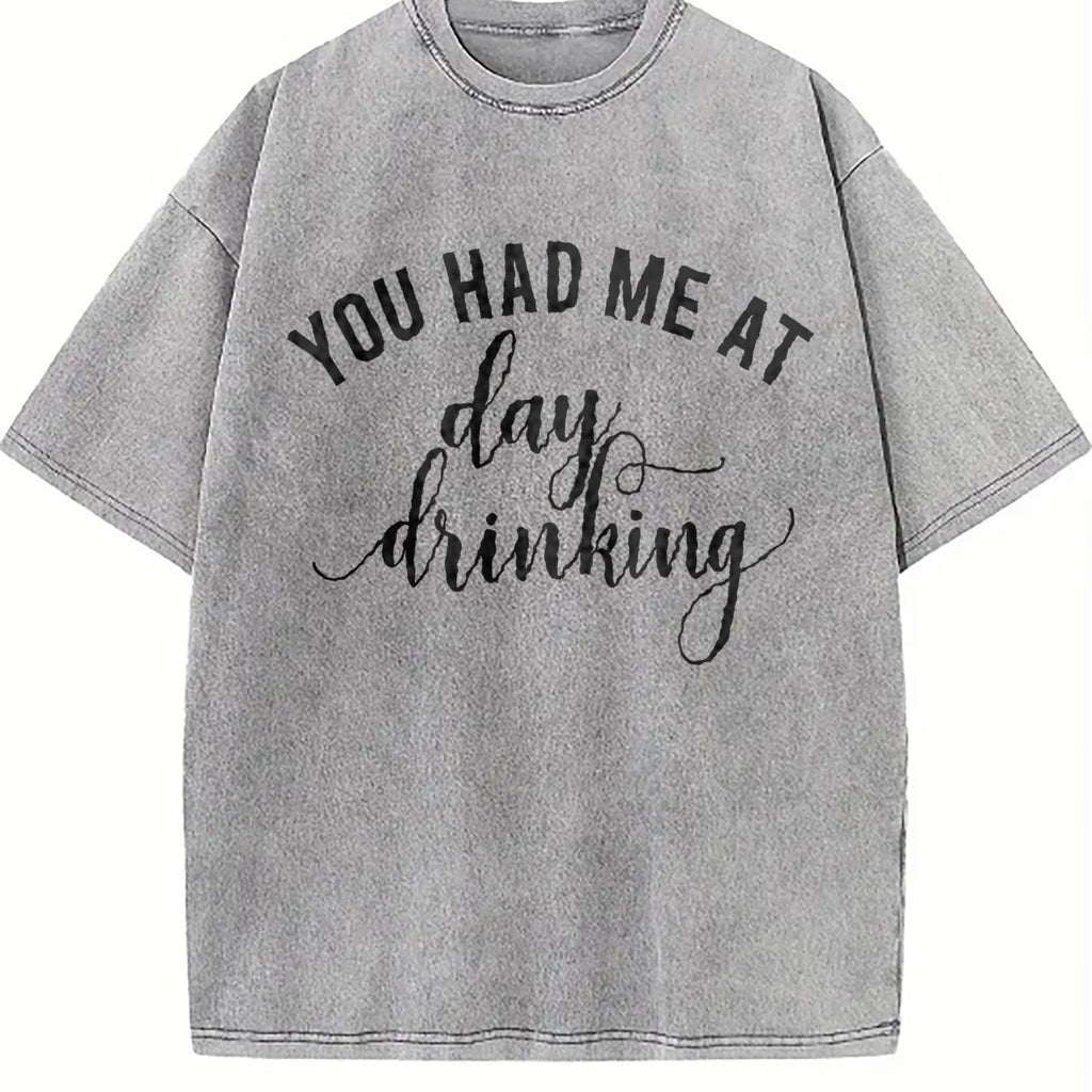 You Had Me At Day Drinking Vintage Washed T-Shirt product image 5