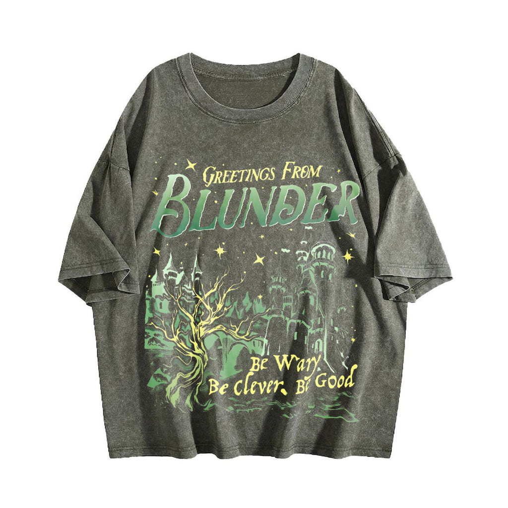 Greetings from Blunder Castle Vintage Washed T-Shirt product image 4