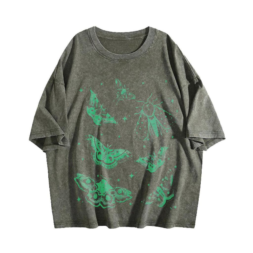Moth Tattoo Vintage Washed T-Shirt product image 4