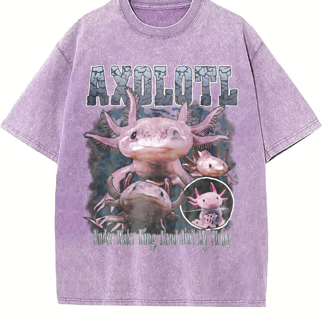 Axolotl 90s Vintage Washed T-Shirt product image 6