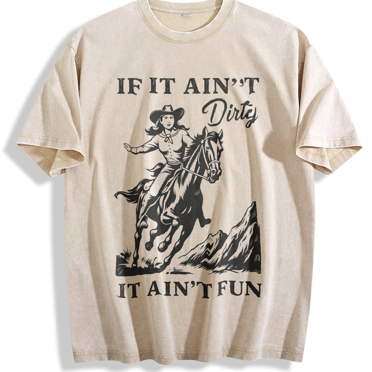 Western Cowgirl Vintage Washed T-Shirt product image 1