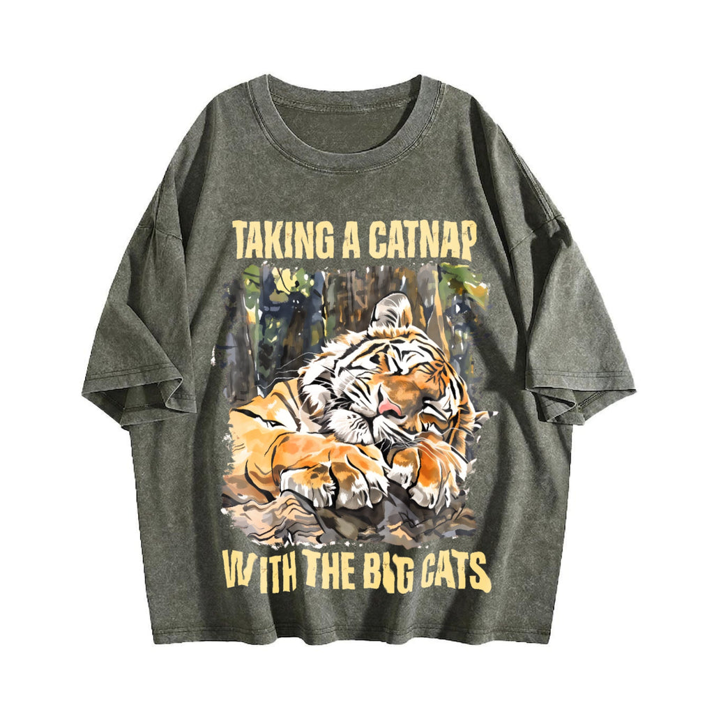 Tiger Lover Vintage Washed T-Shirt product image 4
