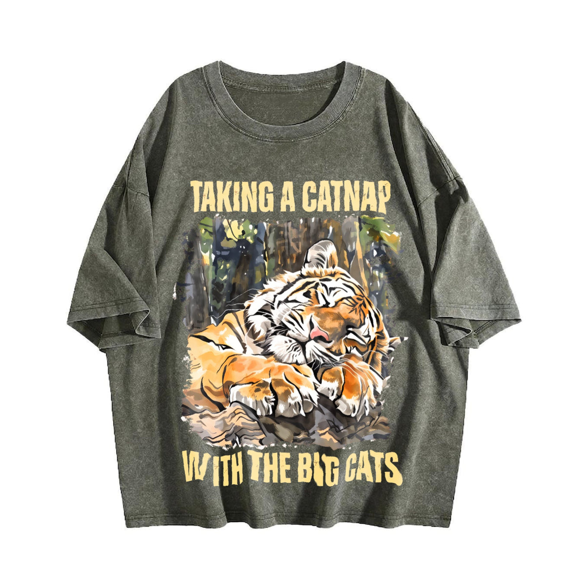 Tiger Lover Vintage Washed T-Shirt product image 4