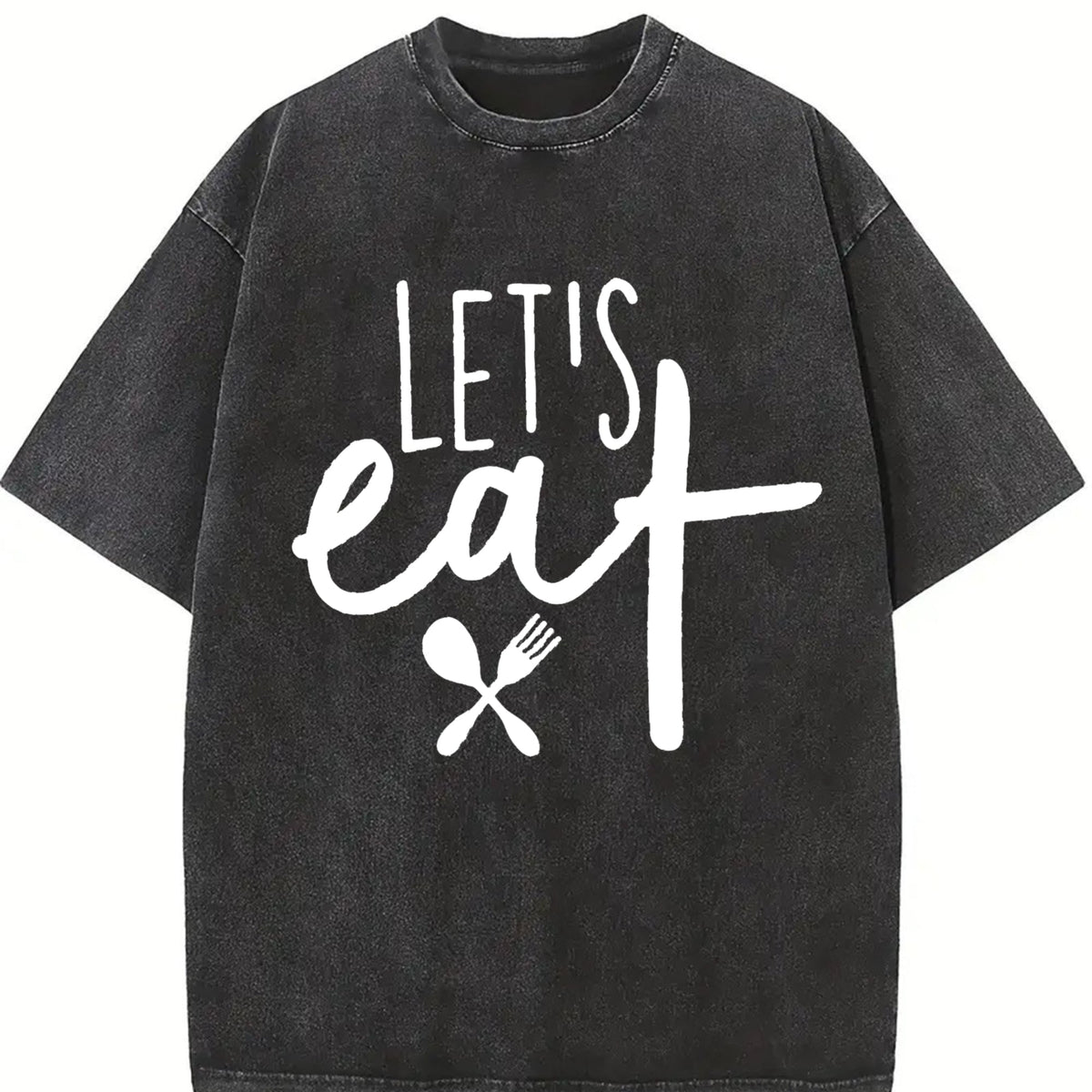 Let's Eat Funny Humor Grandma Vintage Washed T-Shirt product image 2