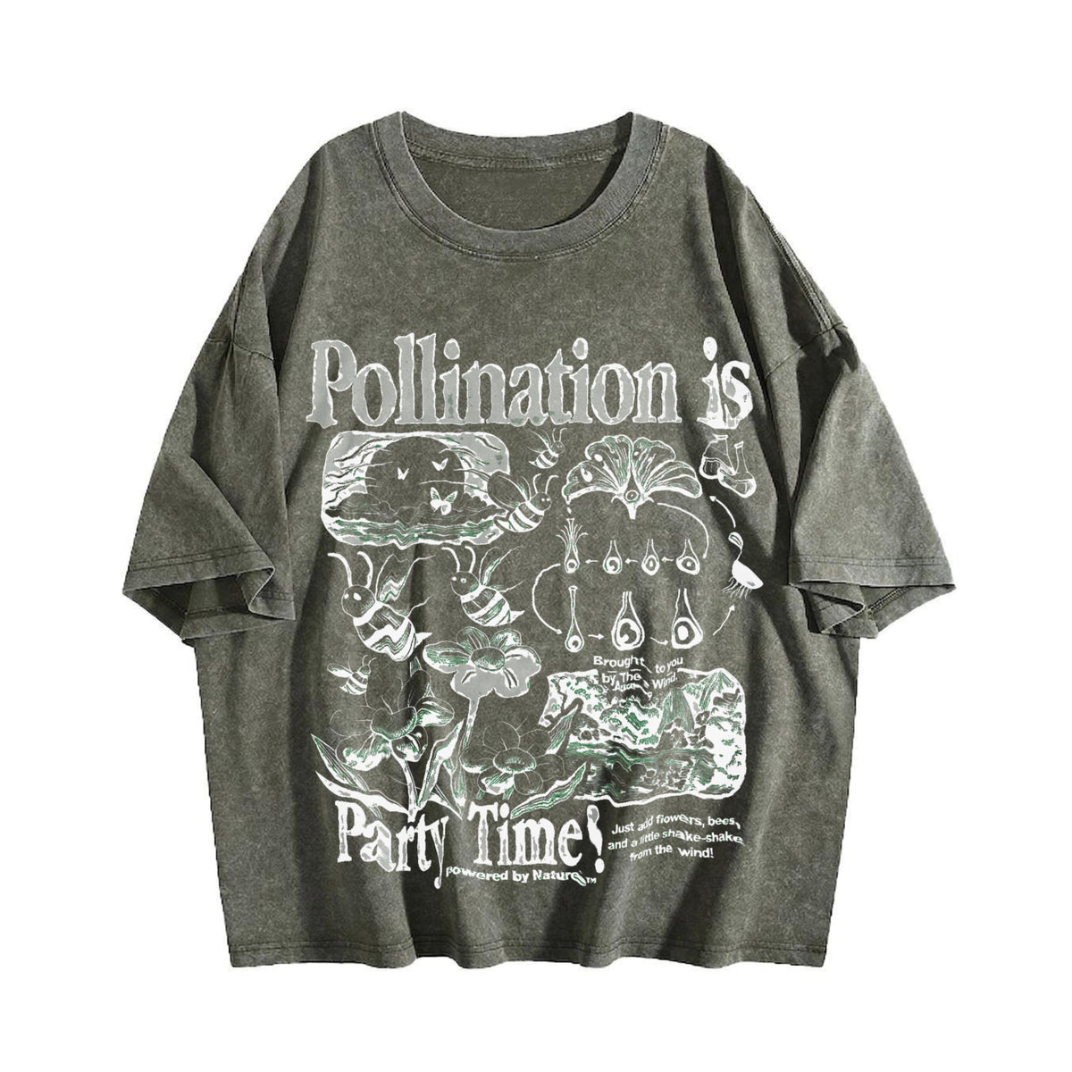 Bee Pollination Vintage Washed T-Shirt product image 4