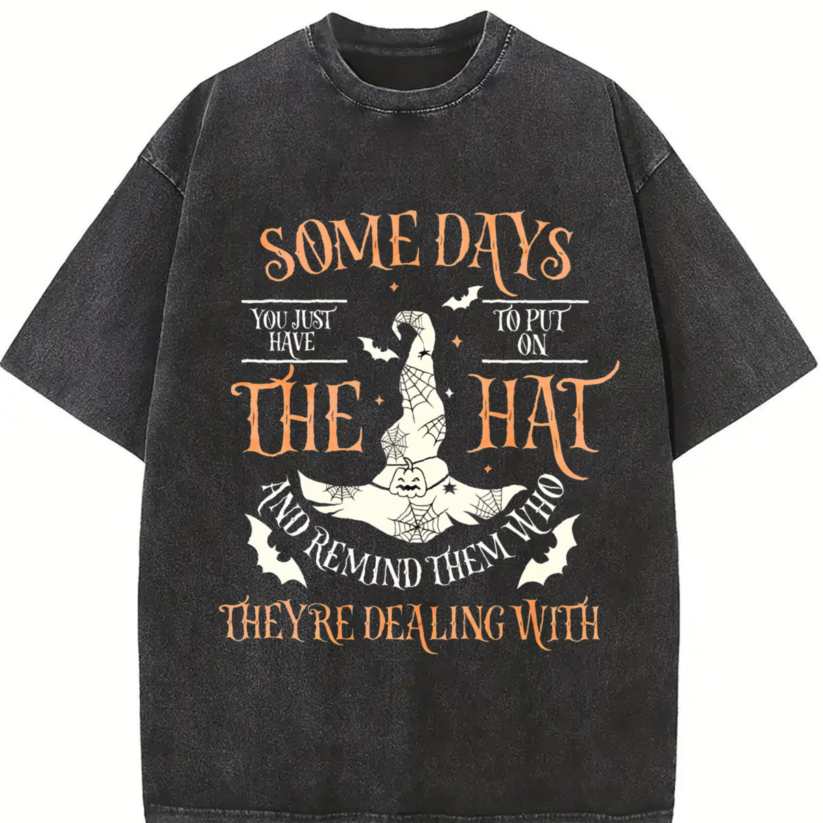 Funny Witch Vintage Washed T-Shirt product image 2