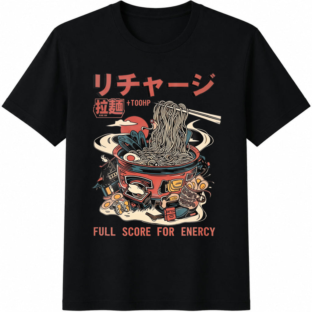 Summer New Ramen Tie-dye Cotton T-Shirt product image 1
