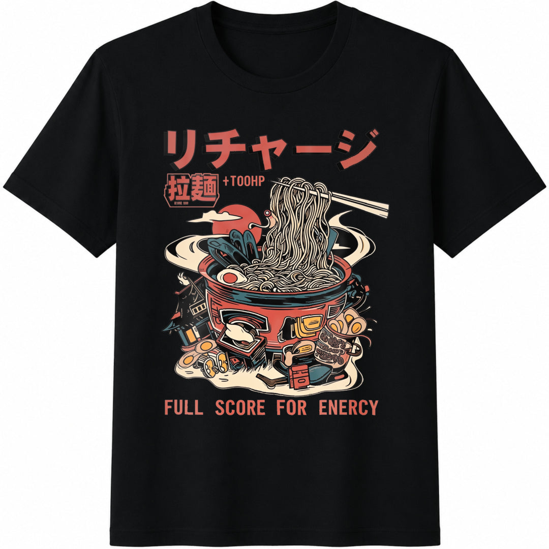 Summer New Ramen Tie-dye Cotton T-Shirt product image 1