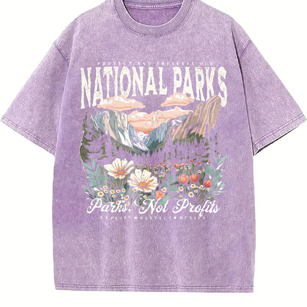 Appropriate For Both Vintage Washed T-Shirt product image 6