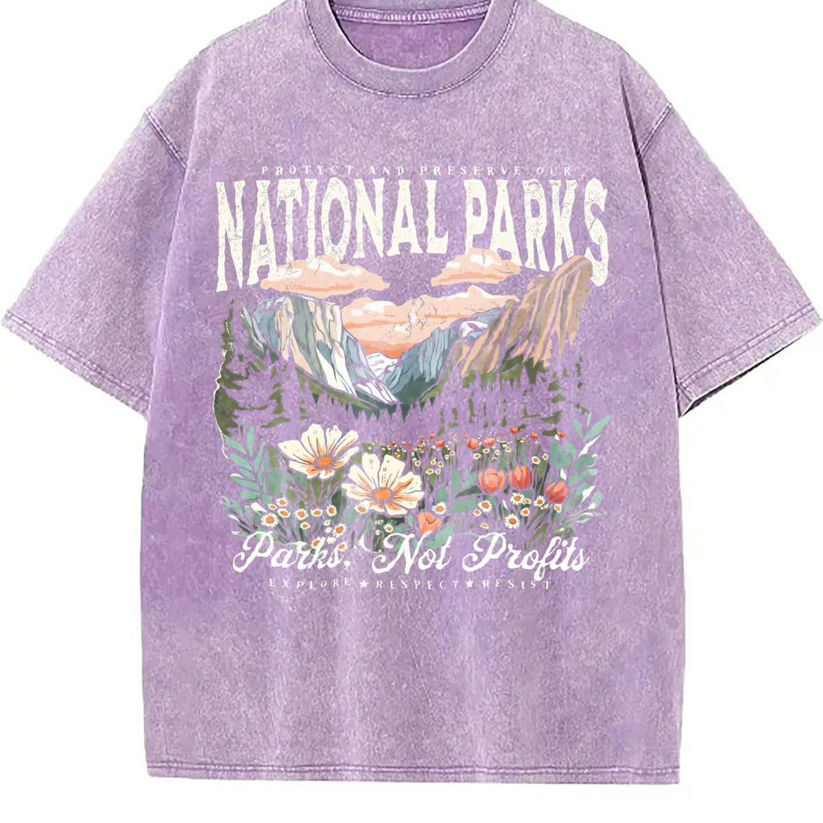 Appropriate For Both Vintage Washed T-Shirt product image 6