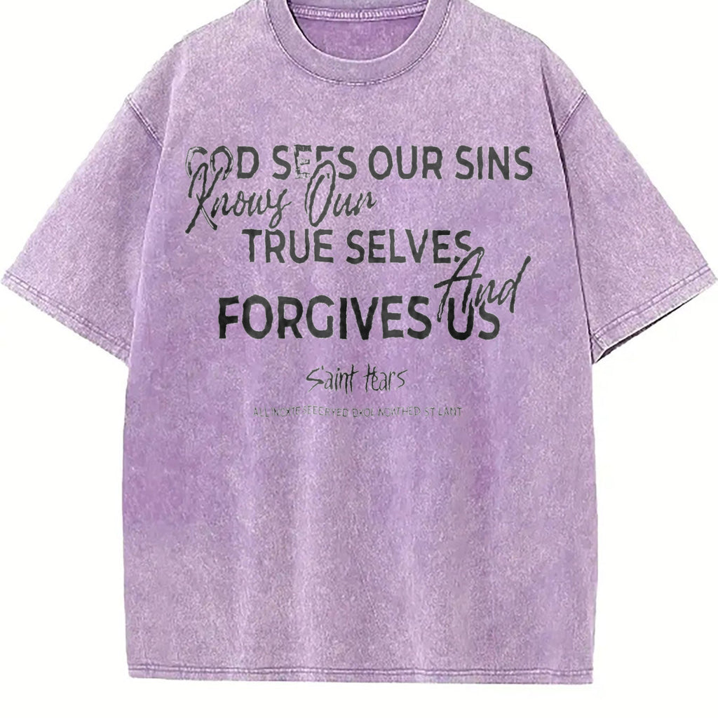 Saint Tears Faith Over Fear Vintage Washed T-Shirt product image 6