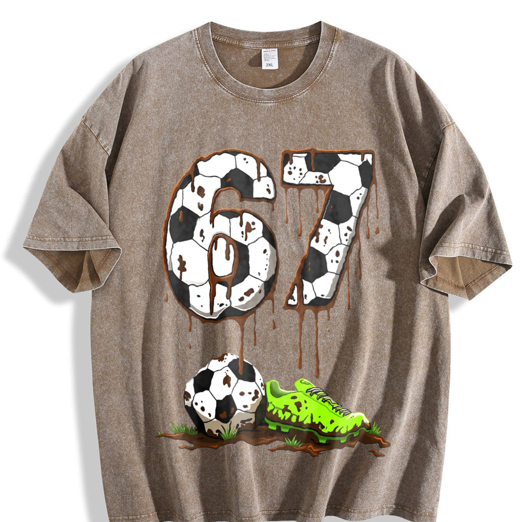 Global Soccer Fan Vintage Washed T-Shirt product image 3