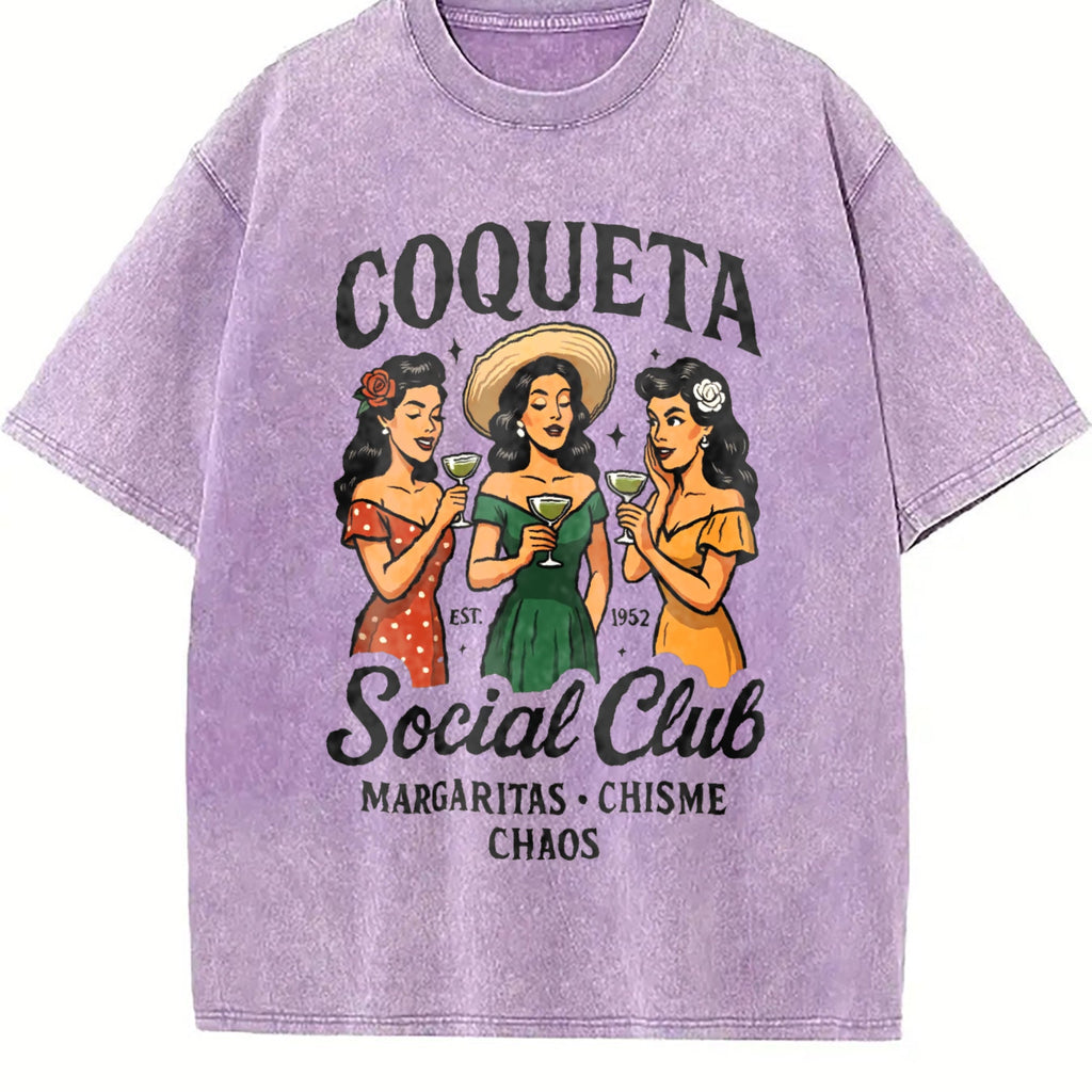 Coqueta Social Club Vintage Washed T-Shirt product image 6