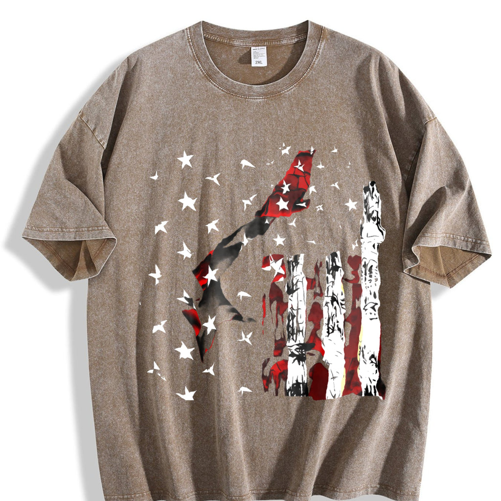 American Flag Vintage Washed T-Shirt product image 3