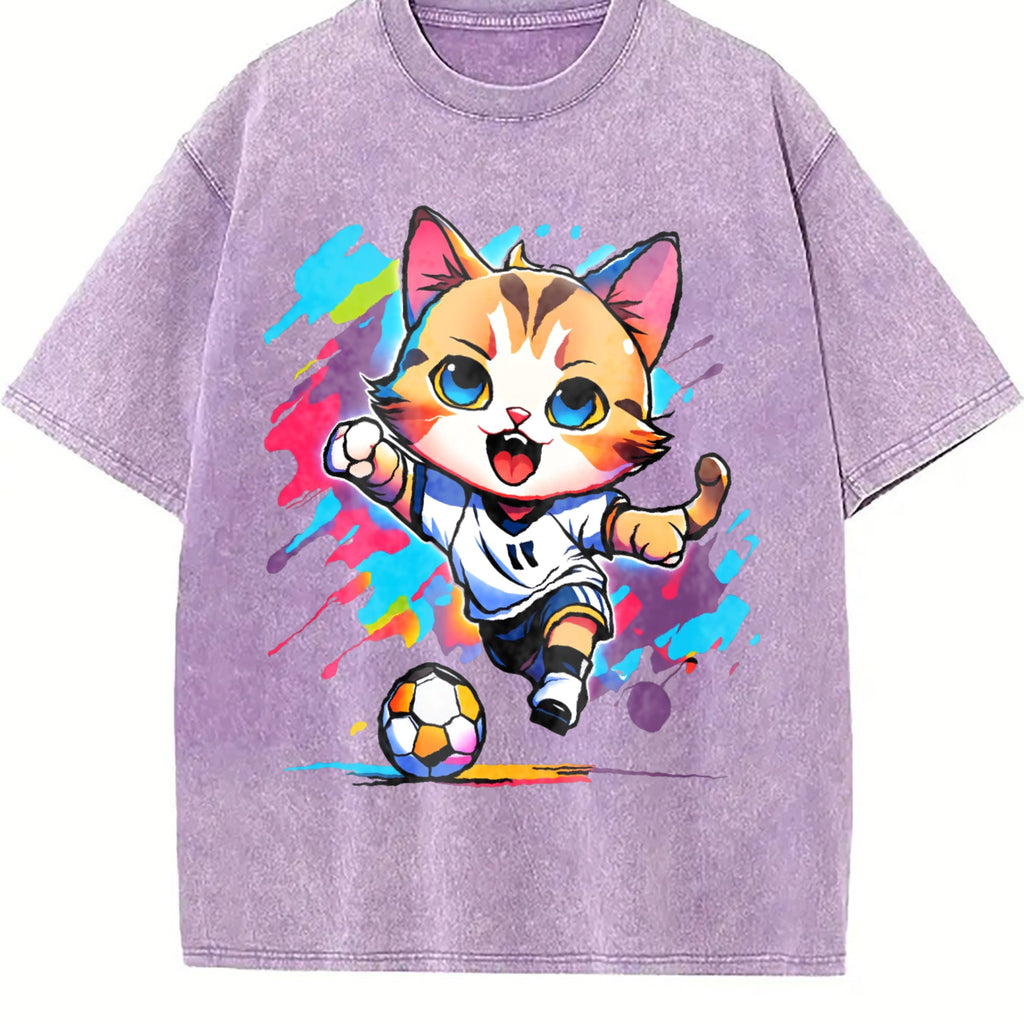 Global Soccer Fan Vintage Washed T-Shirt product image 6