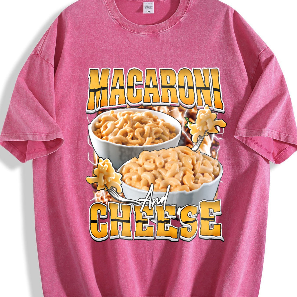 Macaroni & Cheese Bootleg Rap Vintage Washed T-Shirt product image 7