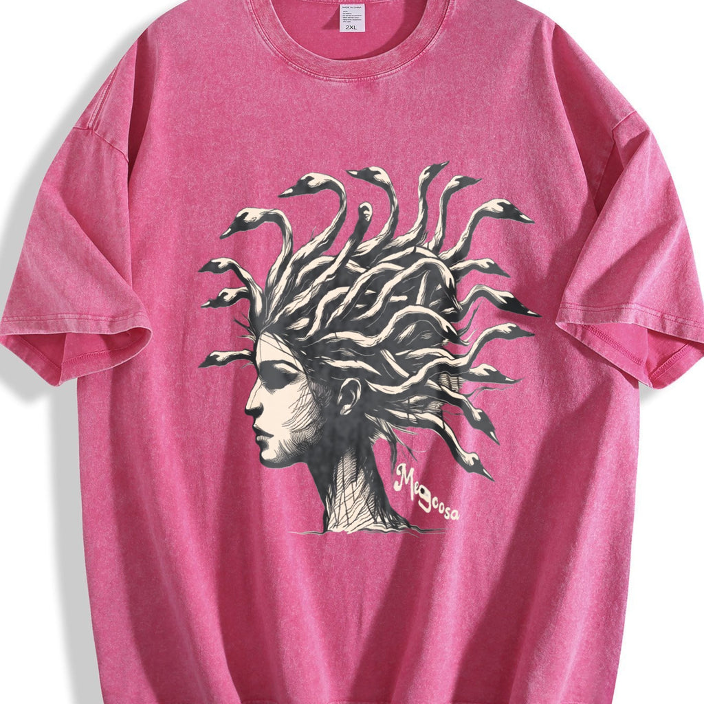 Medusa Goose Head 90s Vintage Washed T-Shirt product image 7