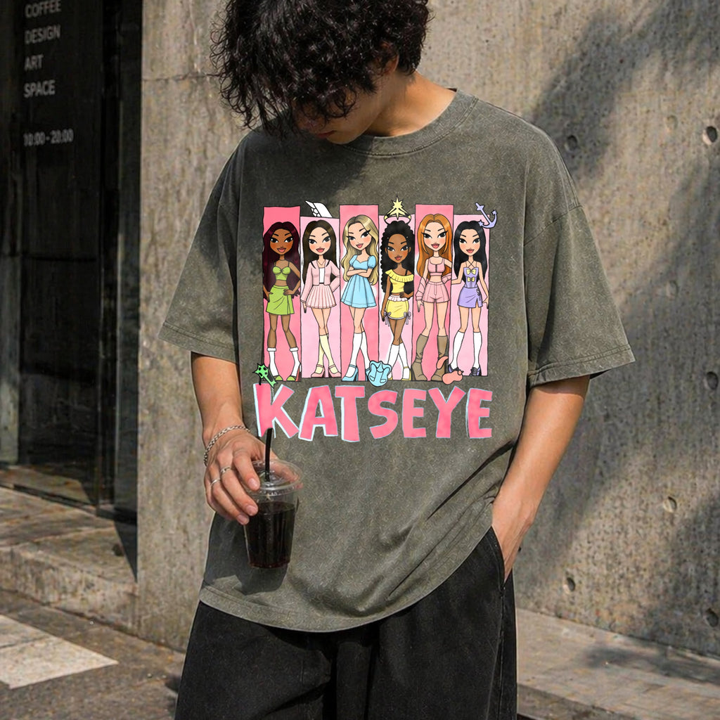 Katseye Music Vintage Washed T-Shirt product image 11