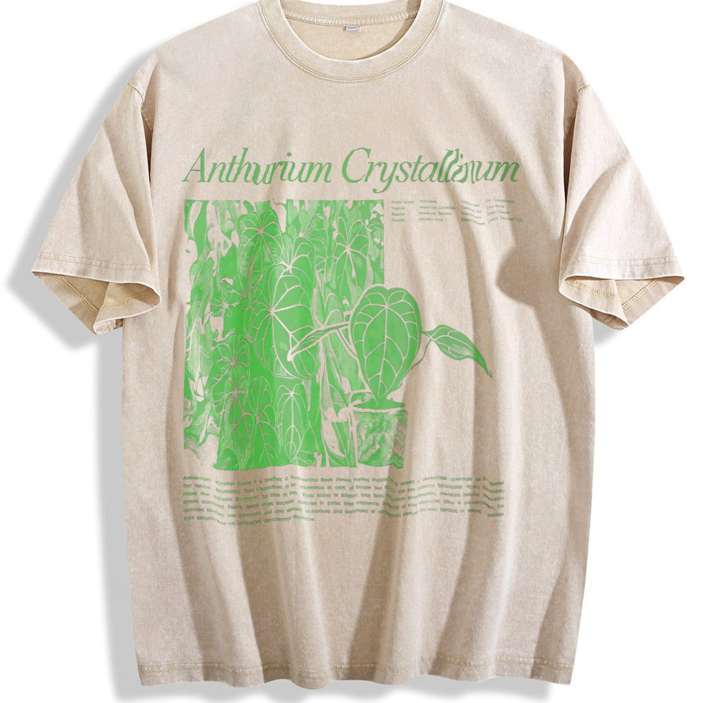 Anthurium Crystallinum Vintage Washed T-Shirt product image 1