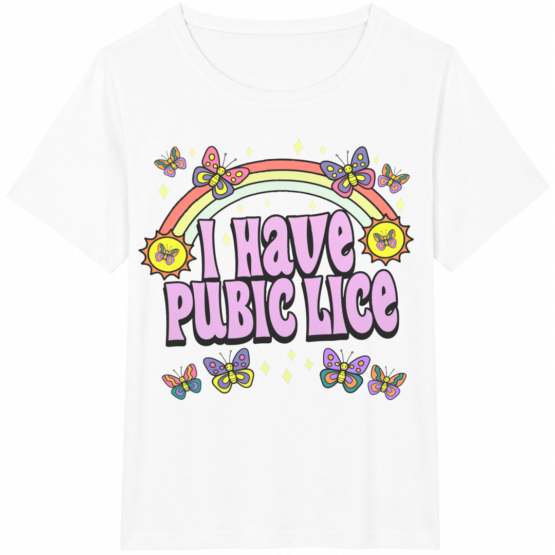 I Have Pubic Lice Cotton T-Shirt product image 2
