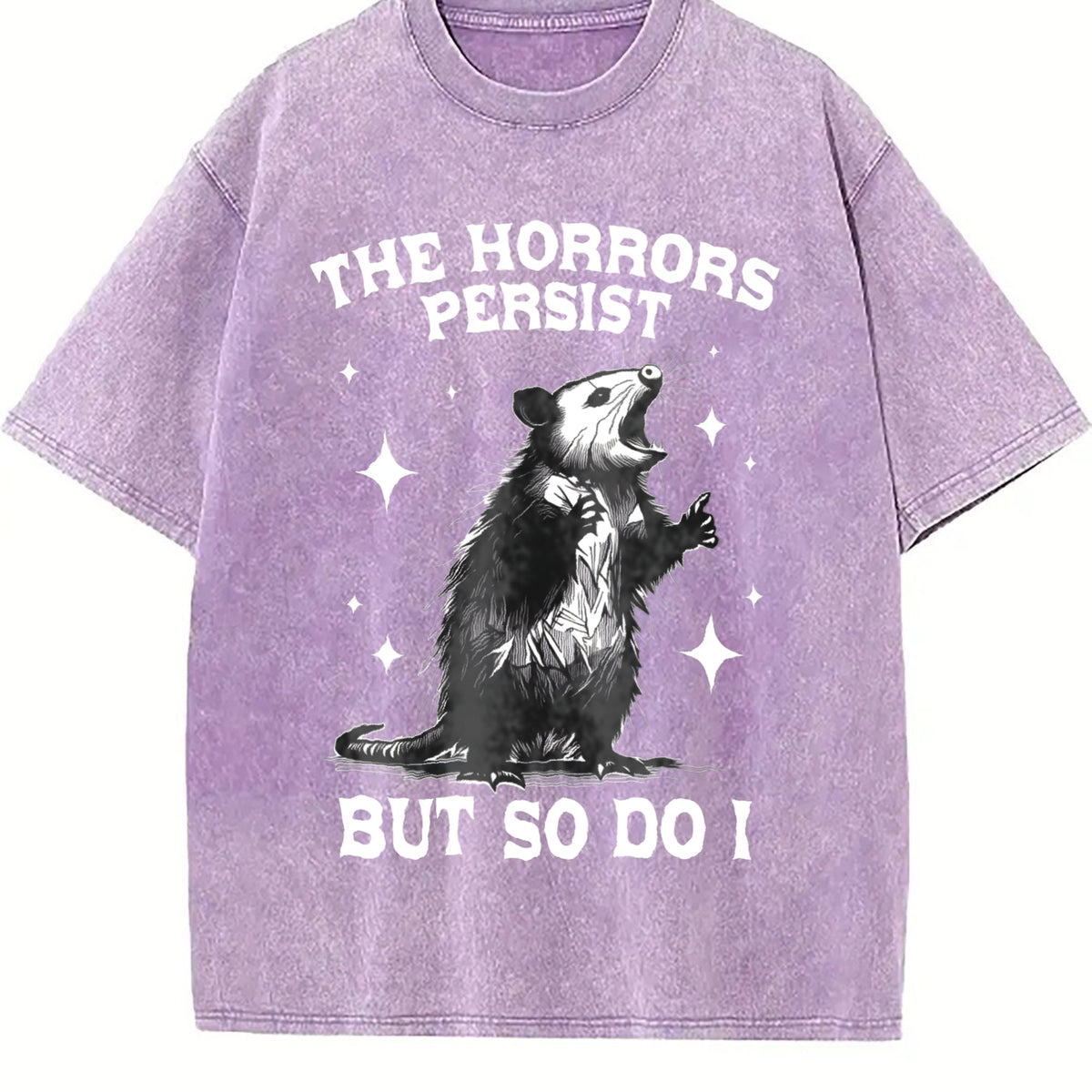 Funny Possum Says 90s Vintage Washed T-Shirt product image 6