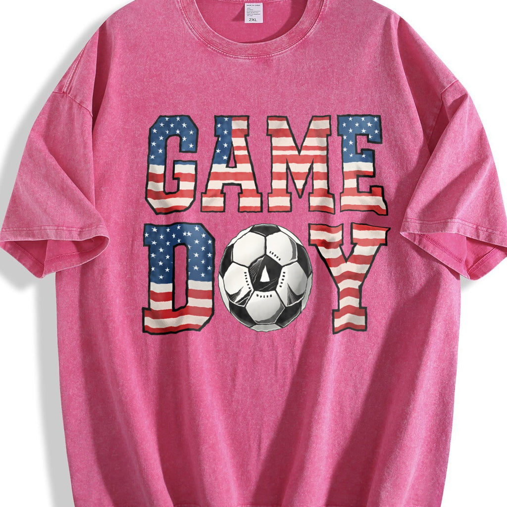 Global Soccer Fan Vintage Washed T-Shirt product image 7