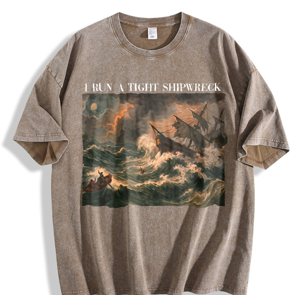 Homeschool Mama Vintage Washed T-Shirt product image 3