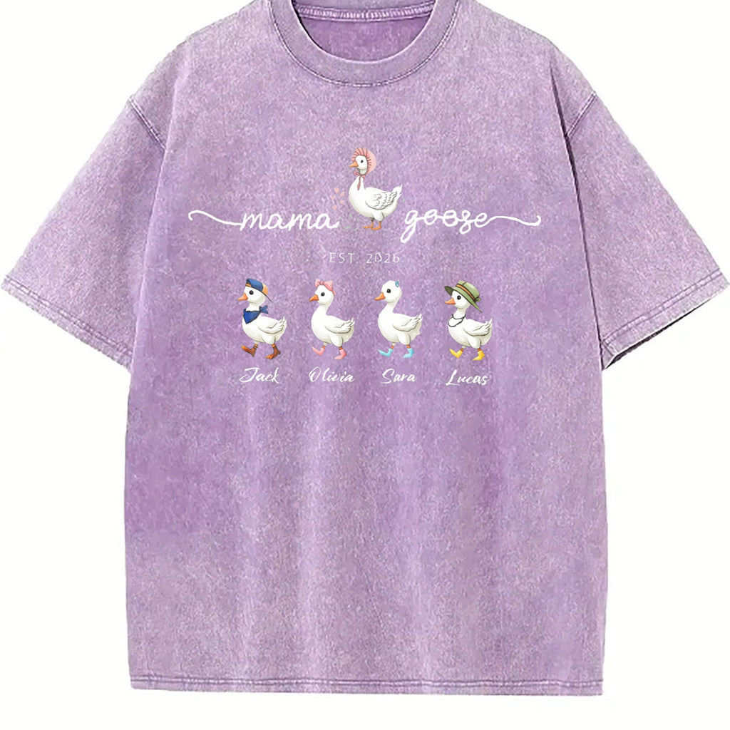 Mama Goose and Goslings Vintage Washed T-Shirt product image 6