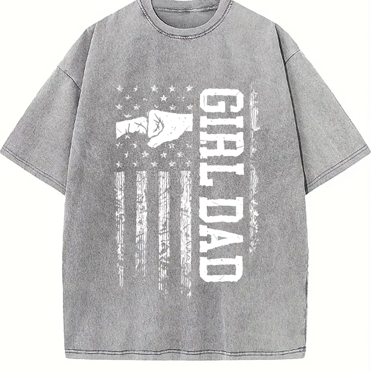 Girl Dad Vintage Washed T-Shirt product image 5