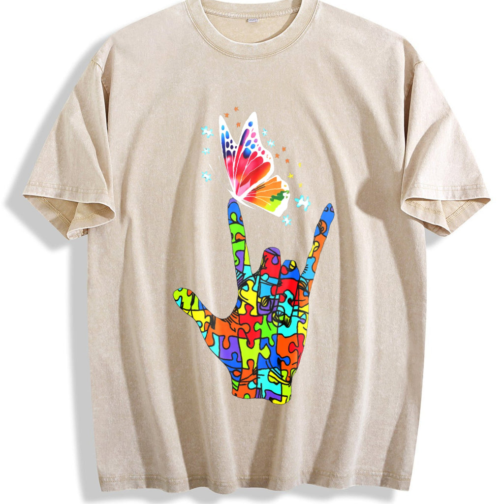 Autism Awareness Advocate Hand-drawn Feel Relaxed Vintage product image 1