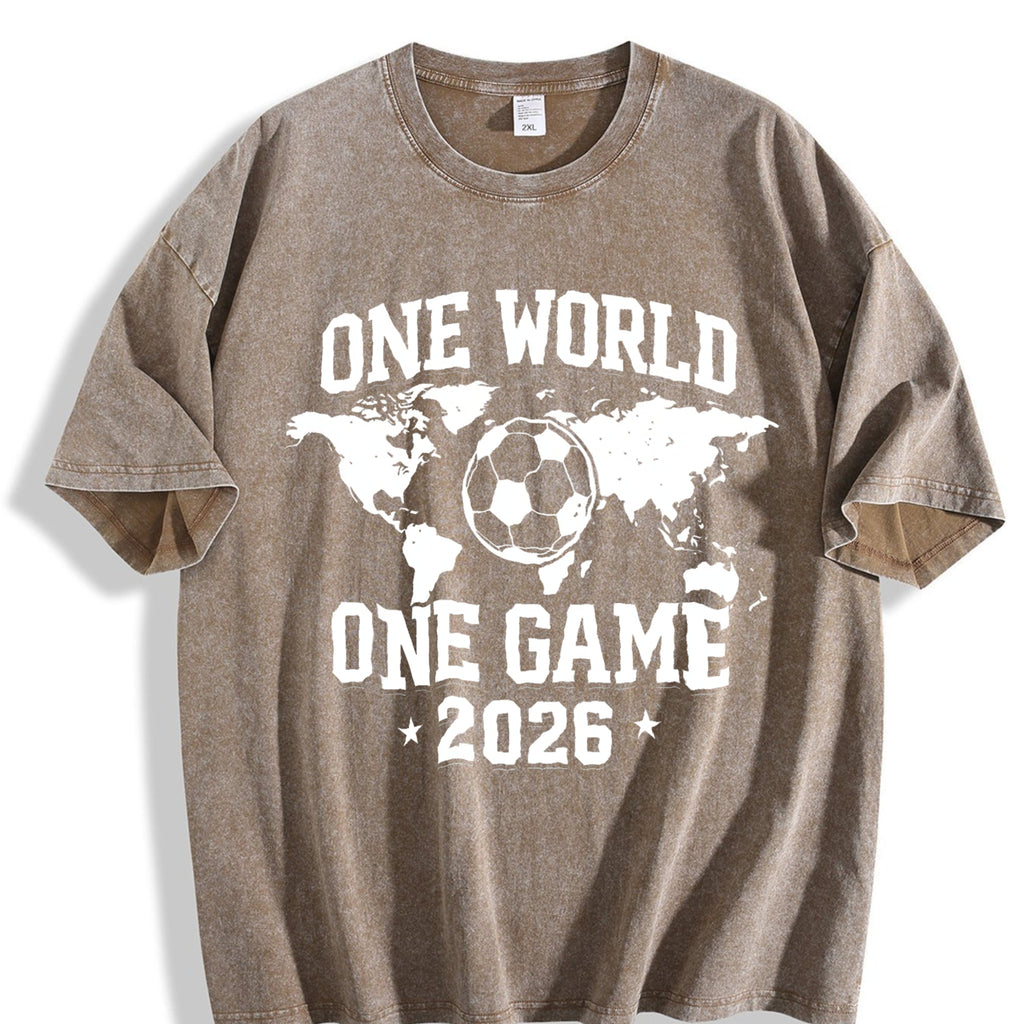 Global Soccer Fan Vintage Washed T-Shirt product image 3