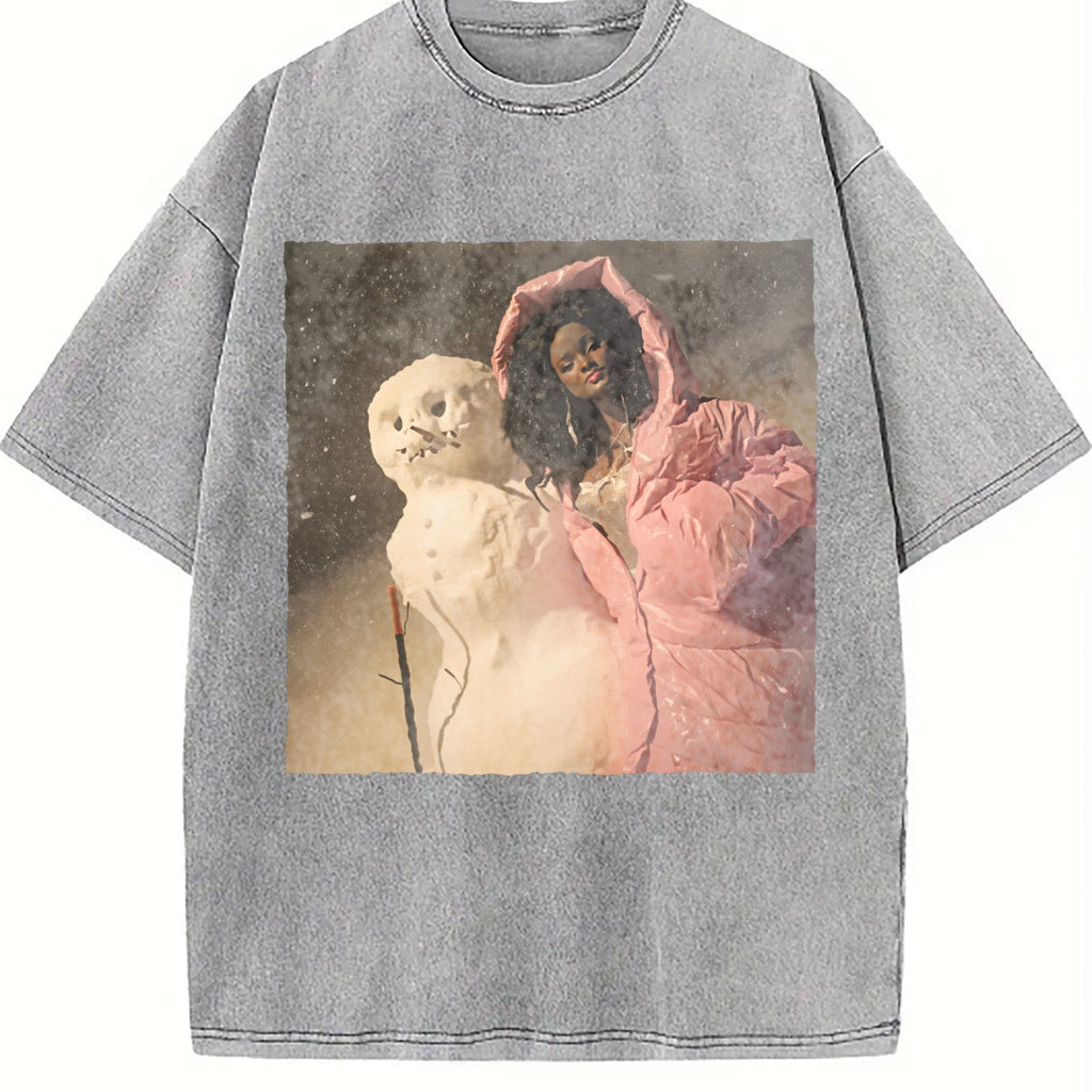 Doll Wrapped in Pink with a Puppy Vintage Washed T-Shirt product image 5