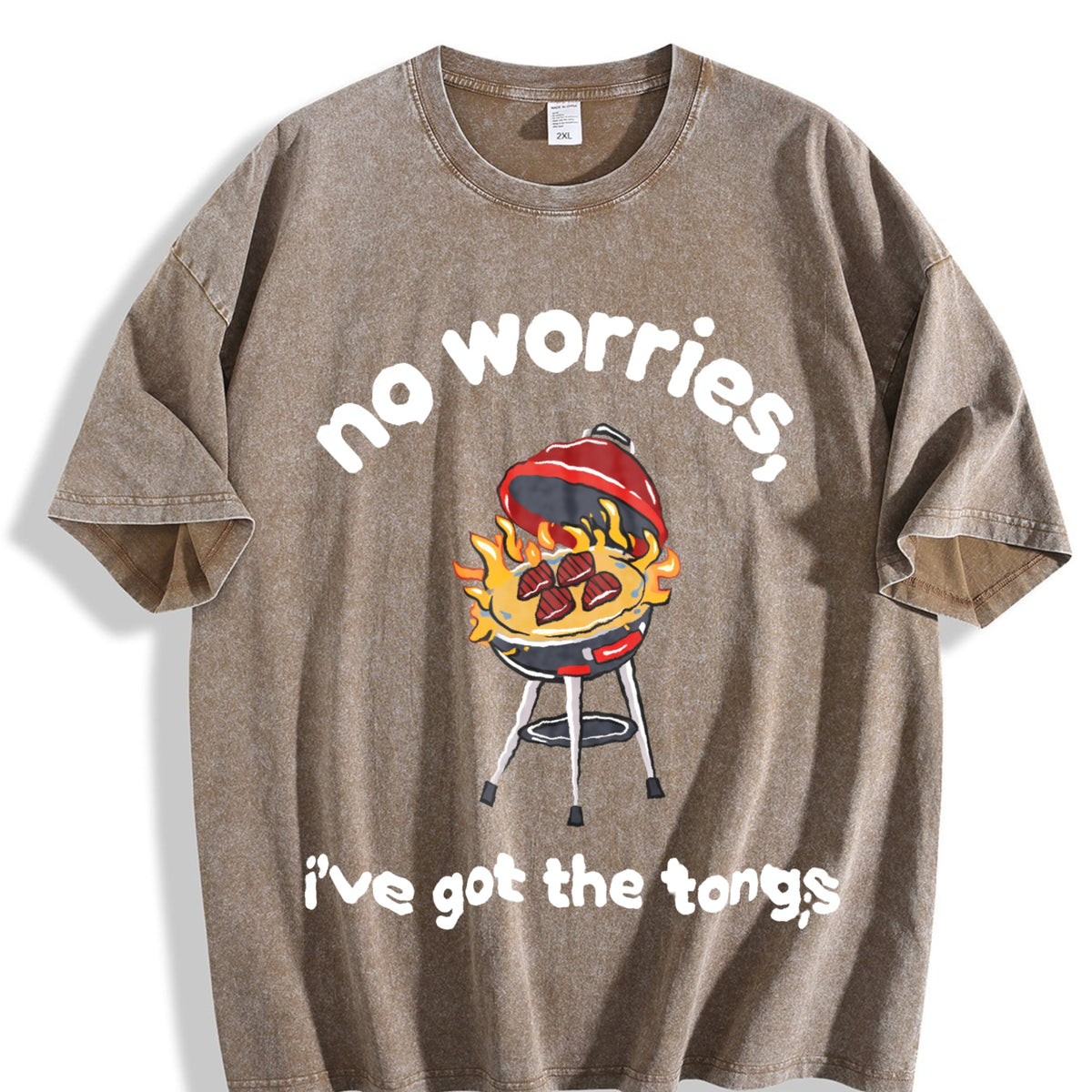 Funny Dad BBQ Vintage Washed T-Shirt product image 3