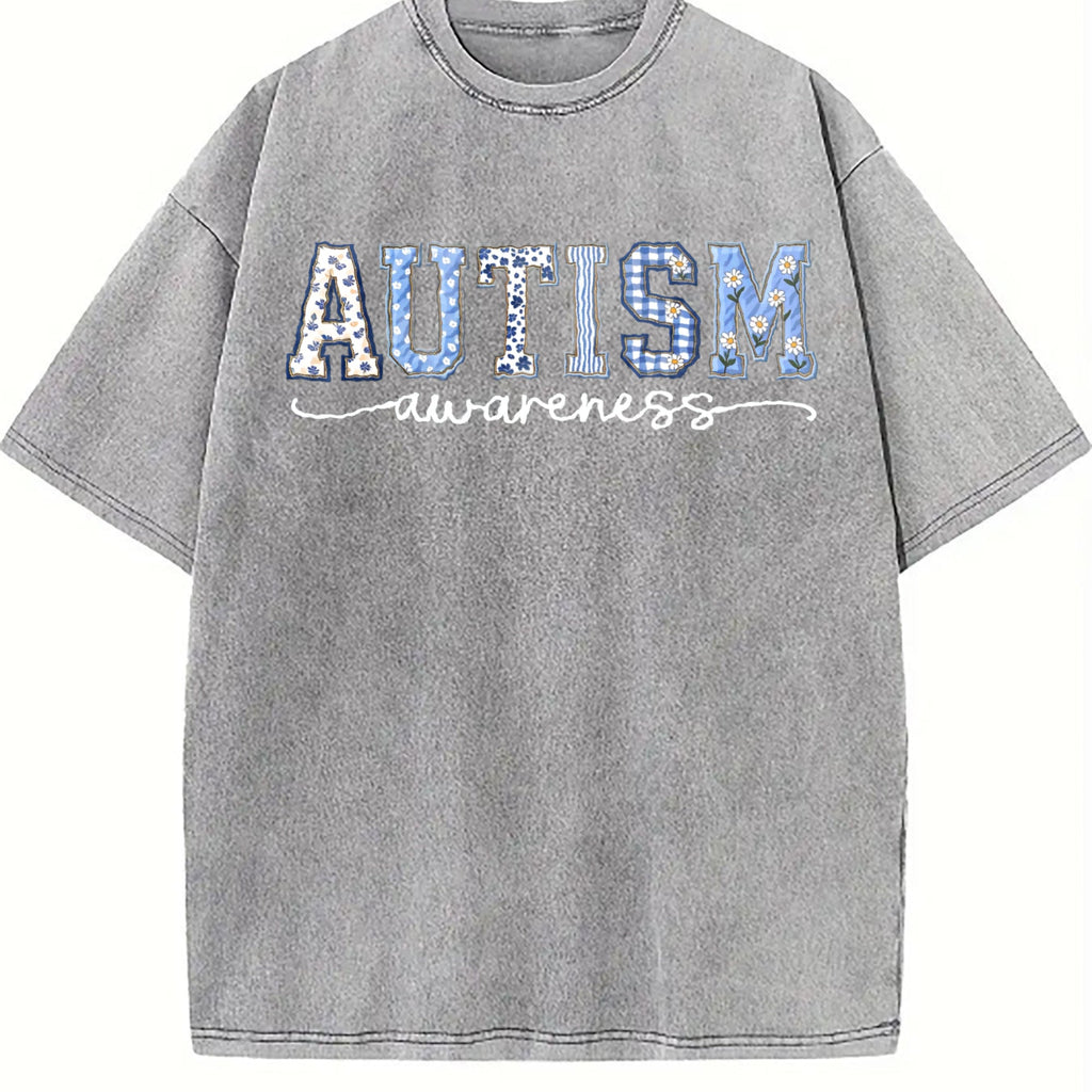 Autism Awareness Vintage Washed T-Shirt product image 5