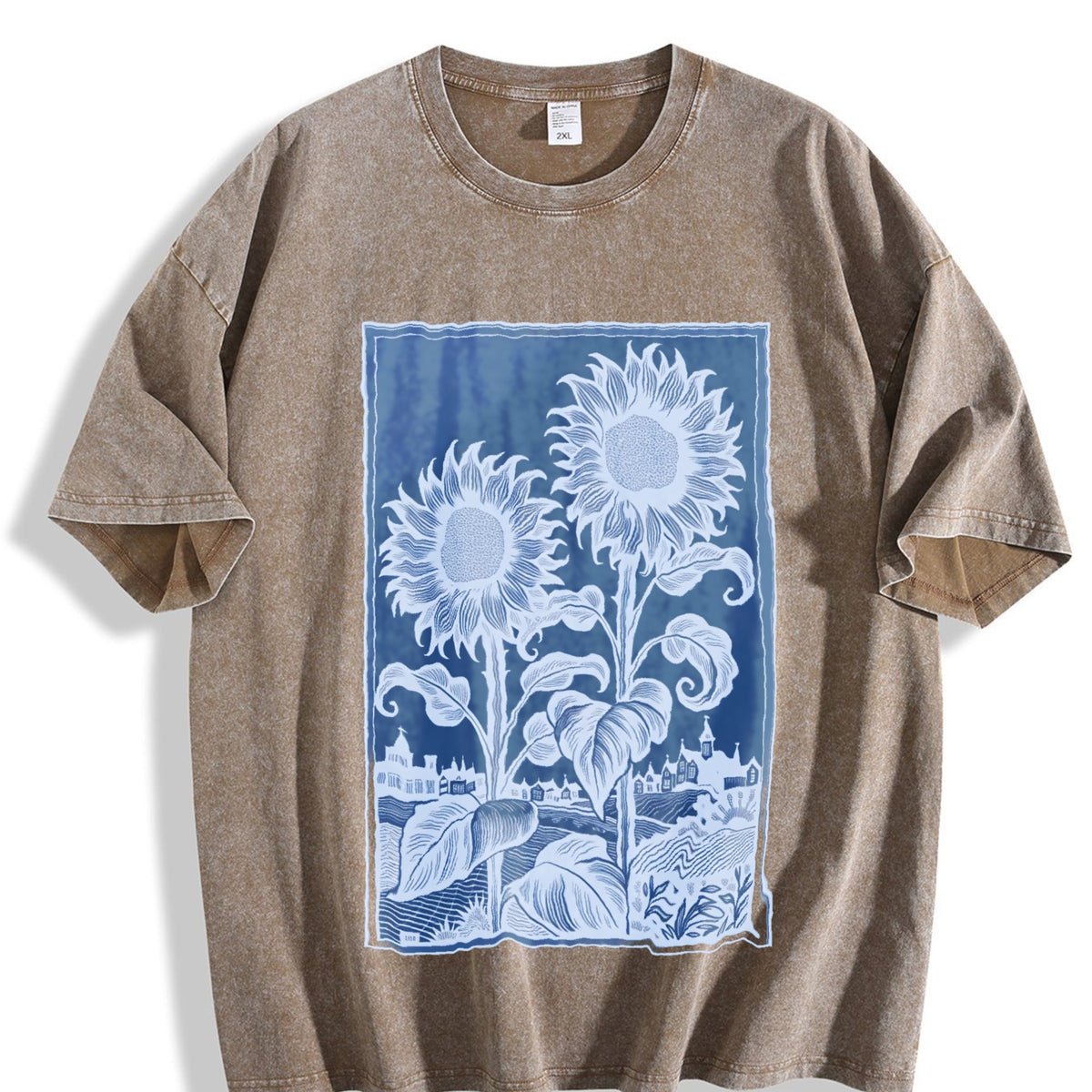 Sunflowers Vintage Washed T-Shirt product image 3