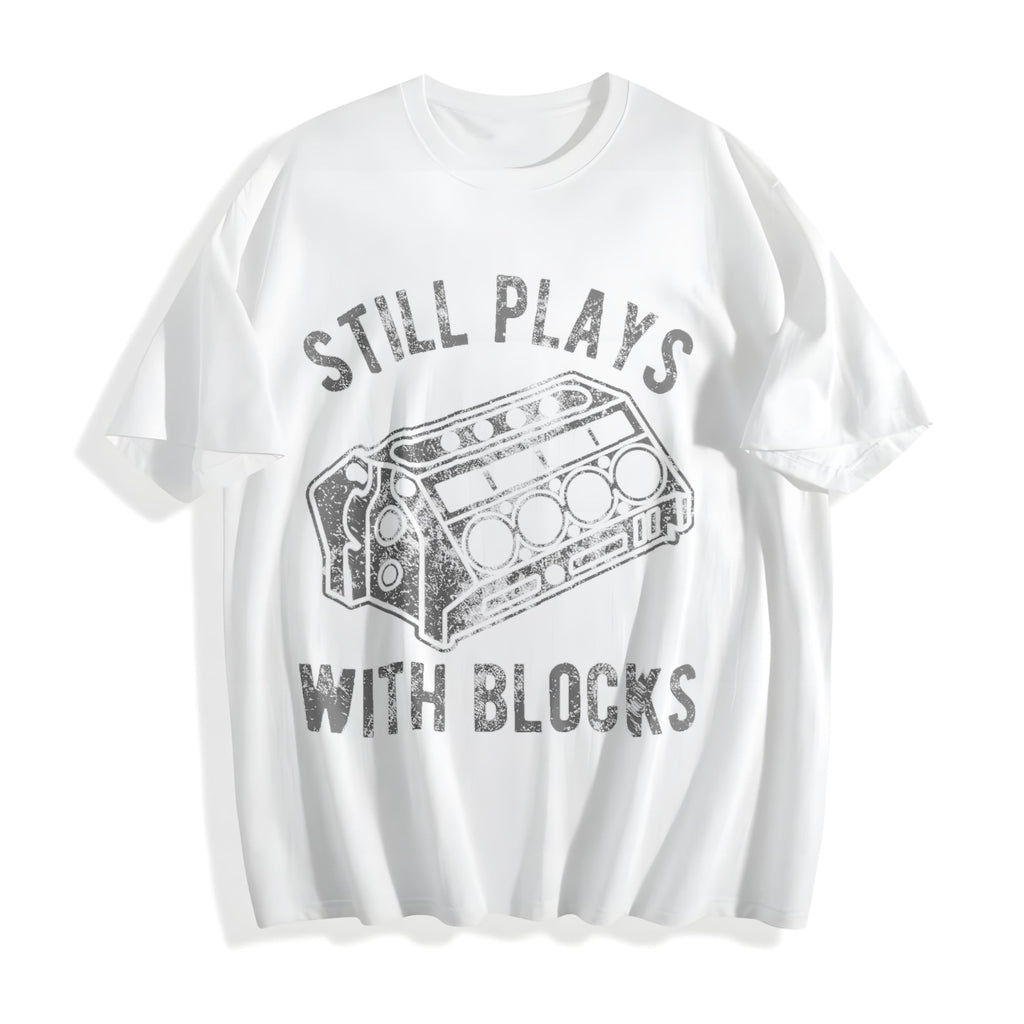 Still Plays With Blocks Funny Car Mechanic Racing Garage product image 2